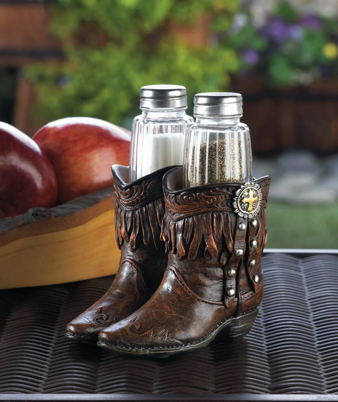 Cowboy Boots S and P Shakers Holder Set image 2