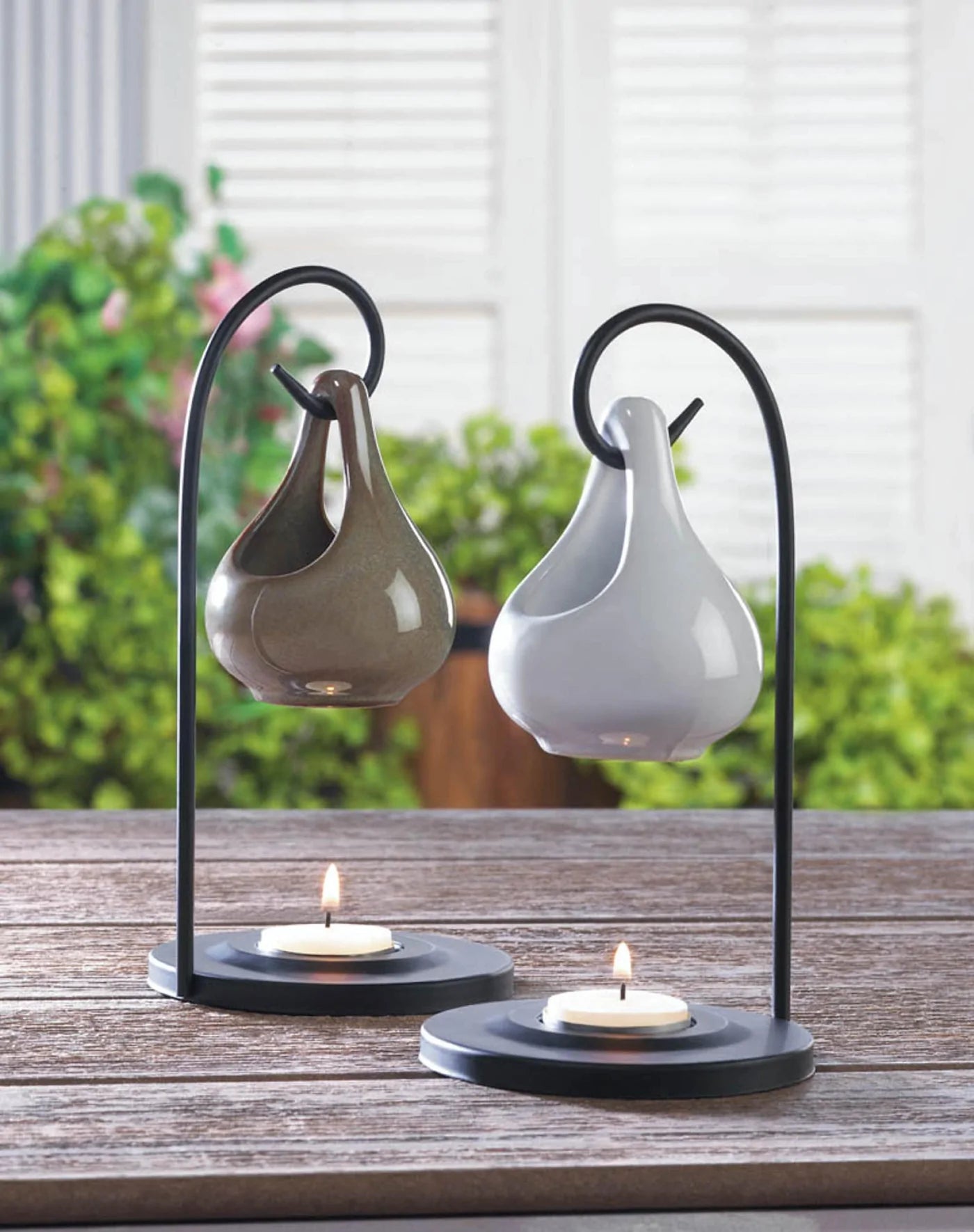 White Tear Drop Oil Warmer image 3
