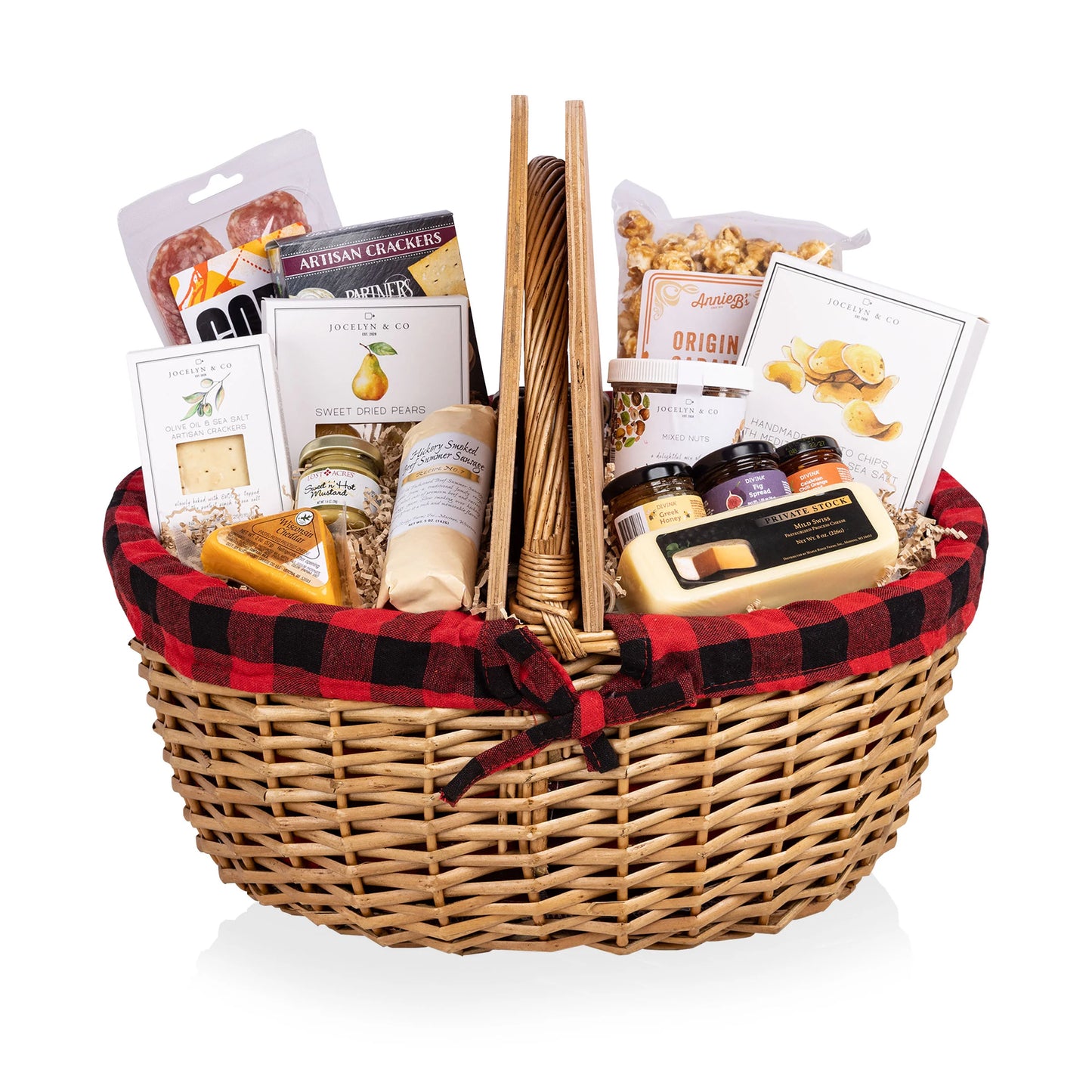 Country Basket with Gourmet Gift Pack image 3