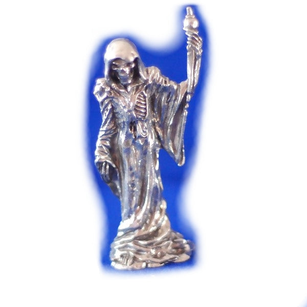 Lead Free Grim Reaper with scepter Pewter Figurine image 2