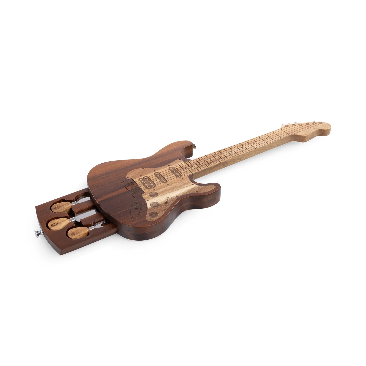 Guitar Legend Cheese Board & Tools Set