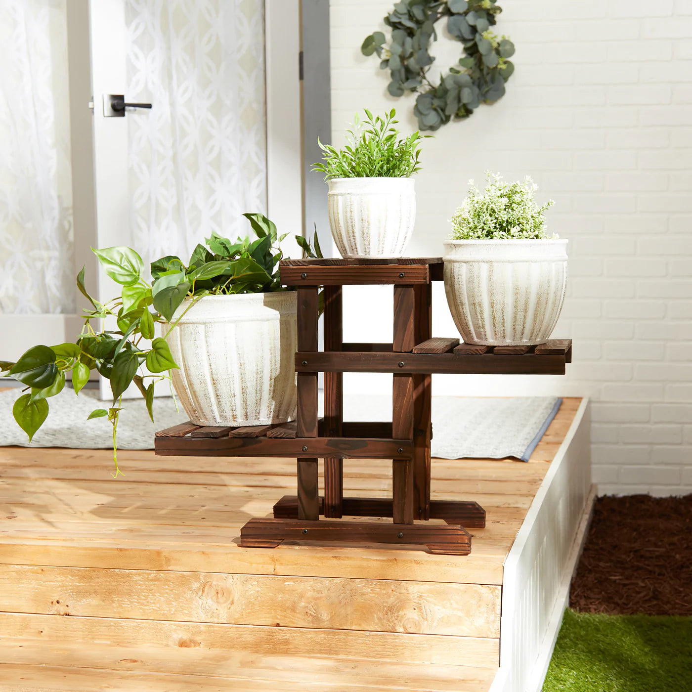 ZigZag Pallet Plant Stand image 3