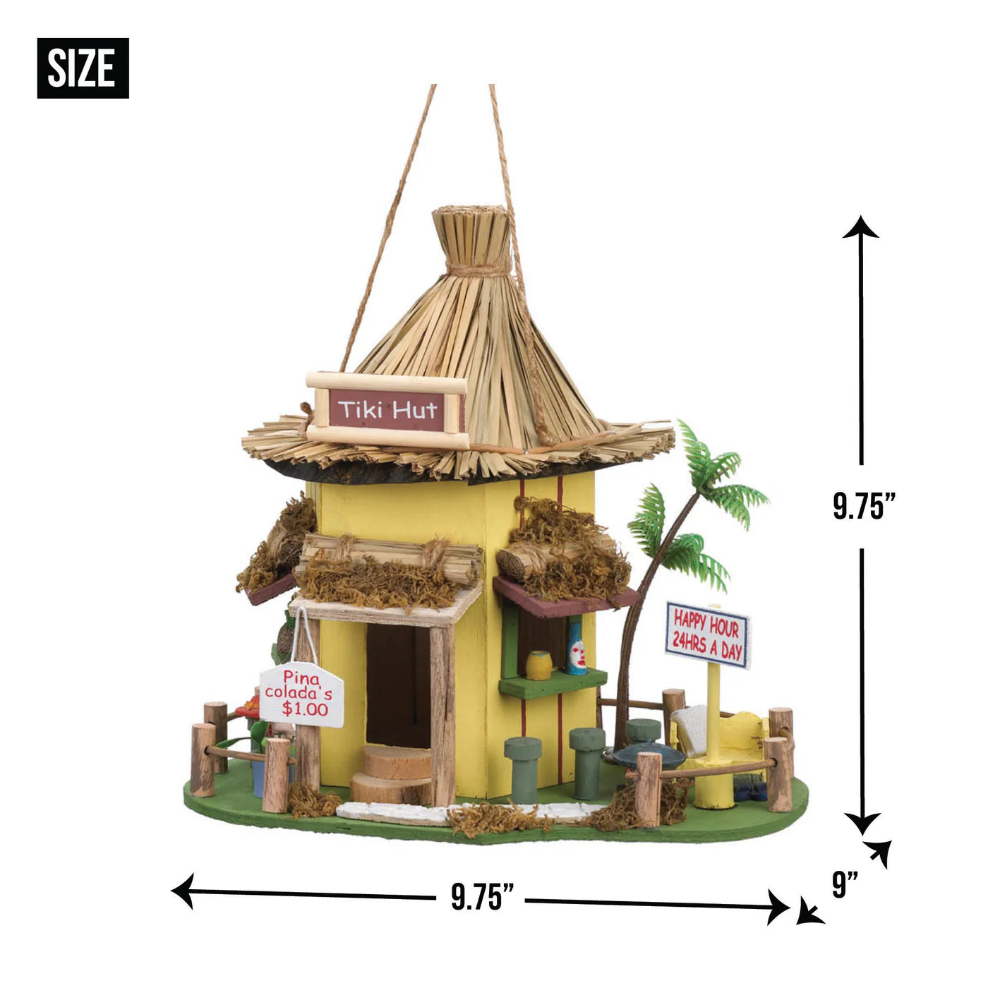 Tiki Hut Birdhouse image 3