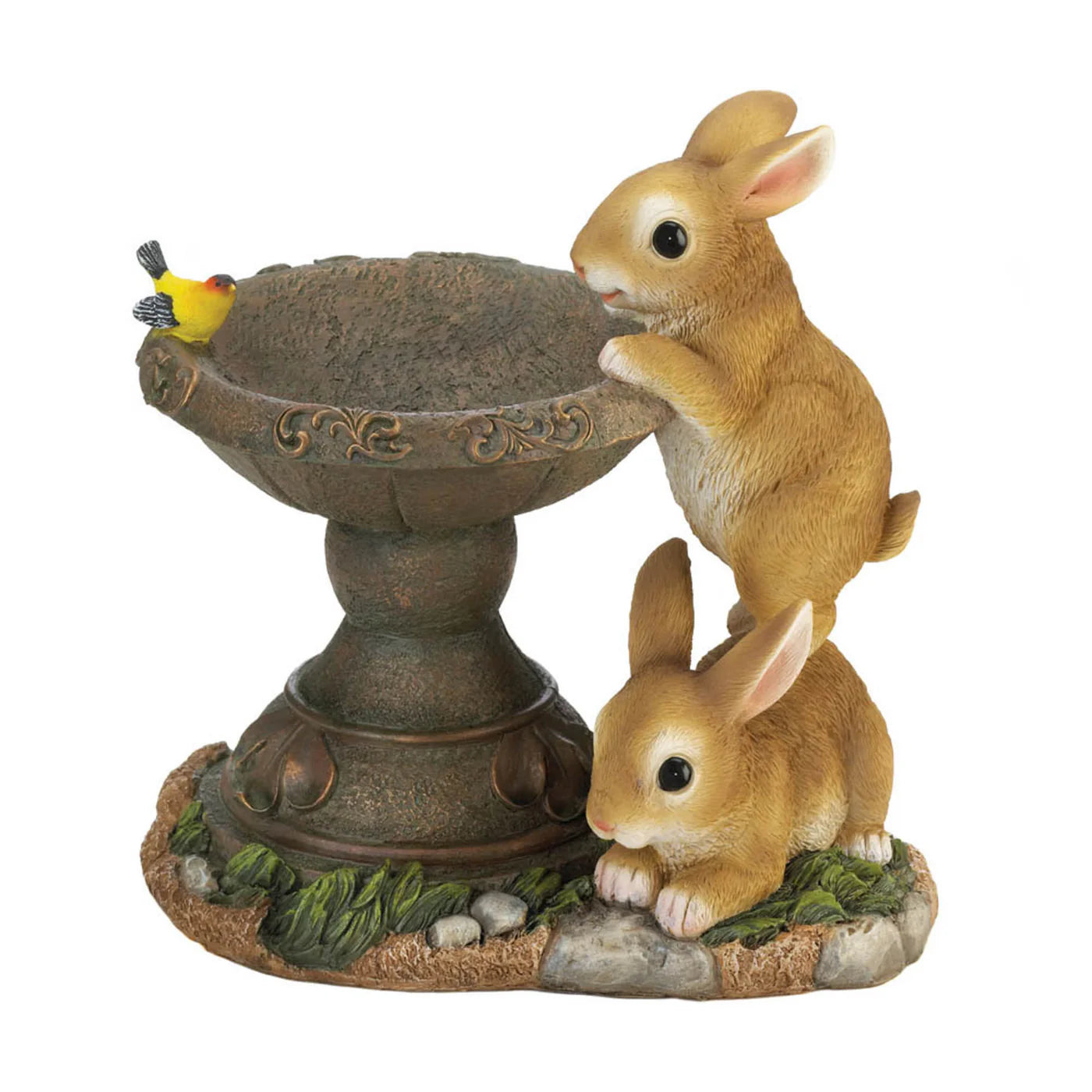 Playful Bunnies Bird Feeder image 1
