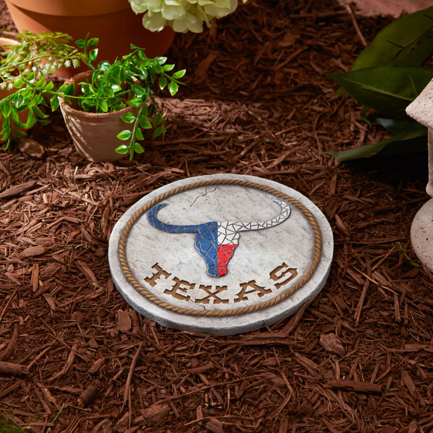 Texas Proud Stepping Stone-Texas Longhorn Flag image 2