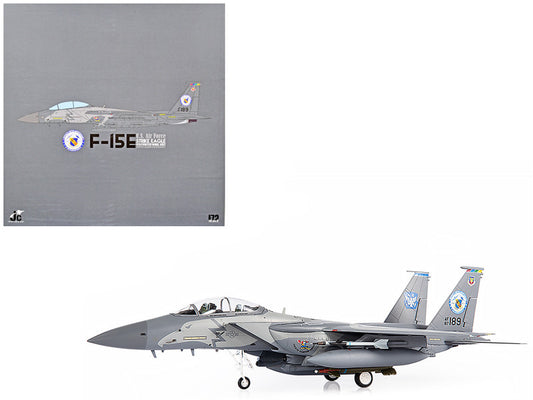 F-15E U.S. Air Force Strike Eagle Fighter Aircraft "4th Fighter Wing 2017 75th Anniversary" with Display Stand Limited Edition to 700 pieces Worldwide 1/72 Diecast Model by JC Wings image 0