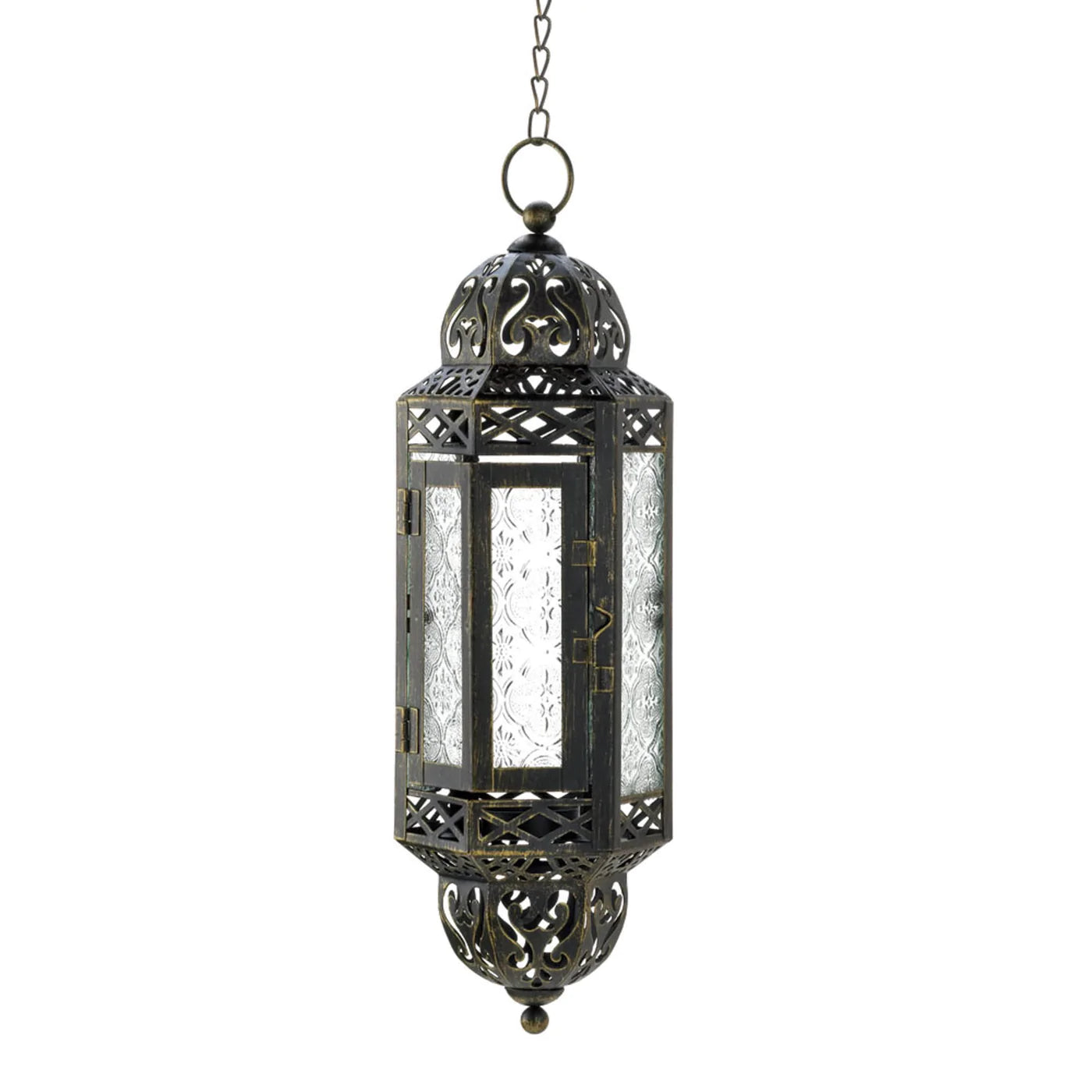 Victorian Hanging Candle Lantern image 0