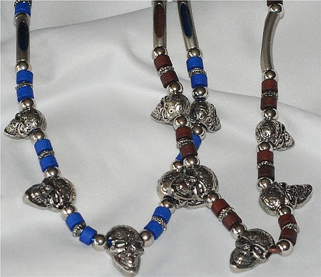 New Industrial Tribal Biker Skull Necklaces image 2