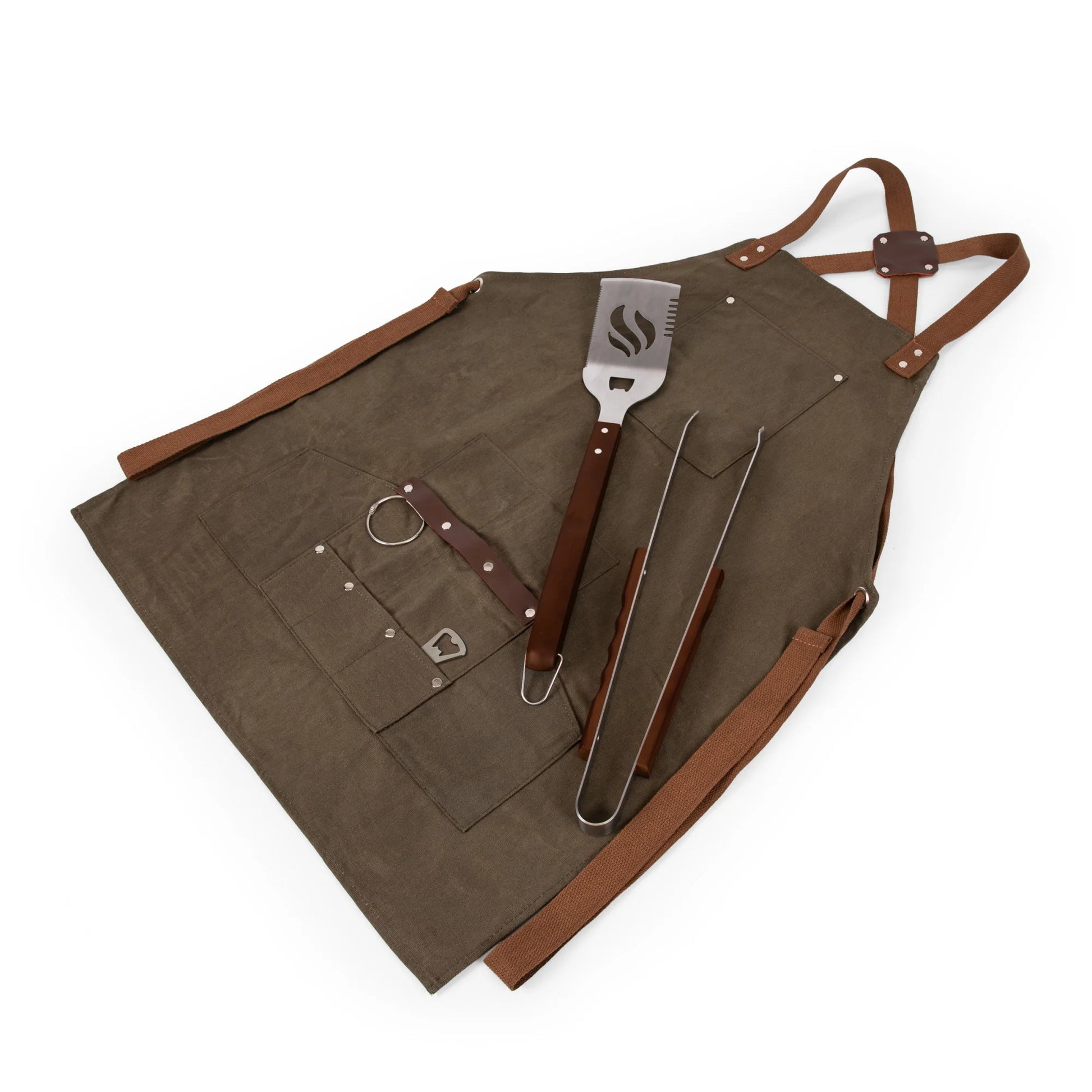 BBQ Apron with Tools & Bottle Opener image 3