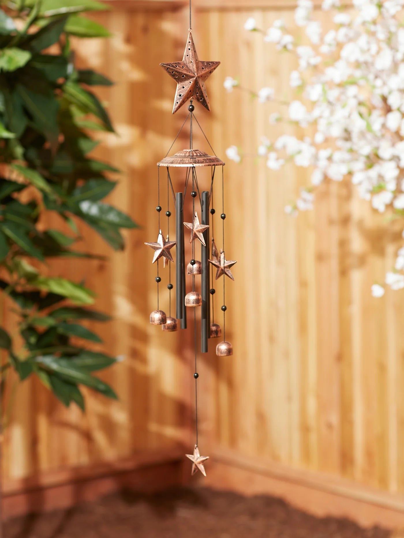 34 Bronze Stars Wind Chimes image 3