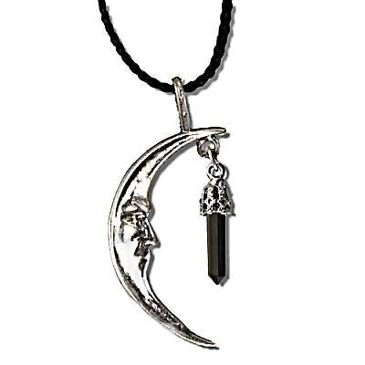 Man in the Moon with Fantasy Point Drop Necklace image 0