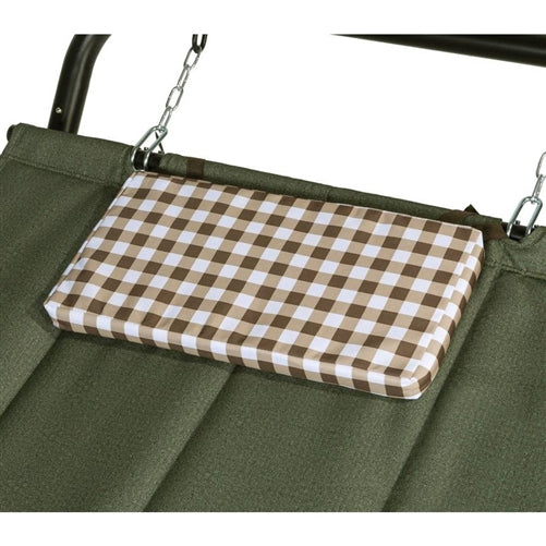 Green Waterproof Patio Hammock w/ Stand Pillow Storage Pockets image 3