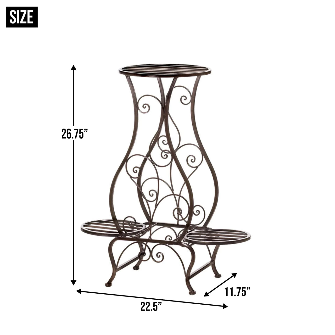 Hourglass Triple Plant Stand image 4