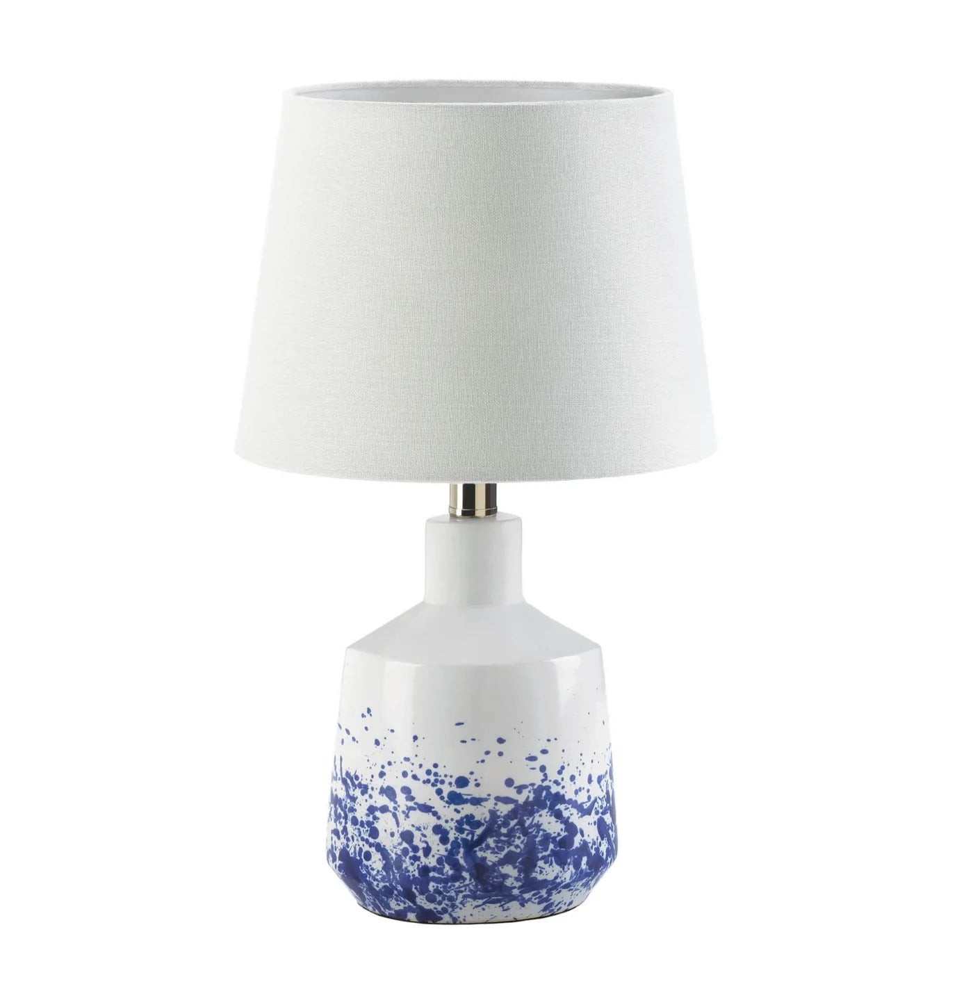 White and Blue Splash Table Lamp image 1