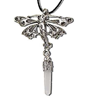 Butterfly Nymph with Fantasy Point Drop Necklace image 2