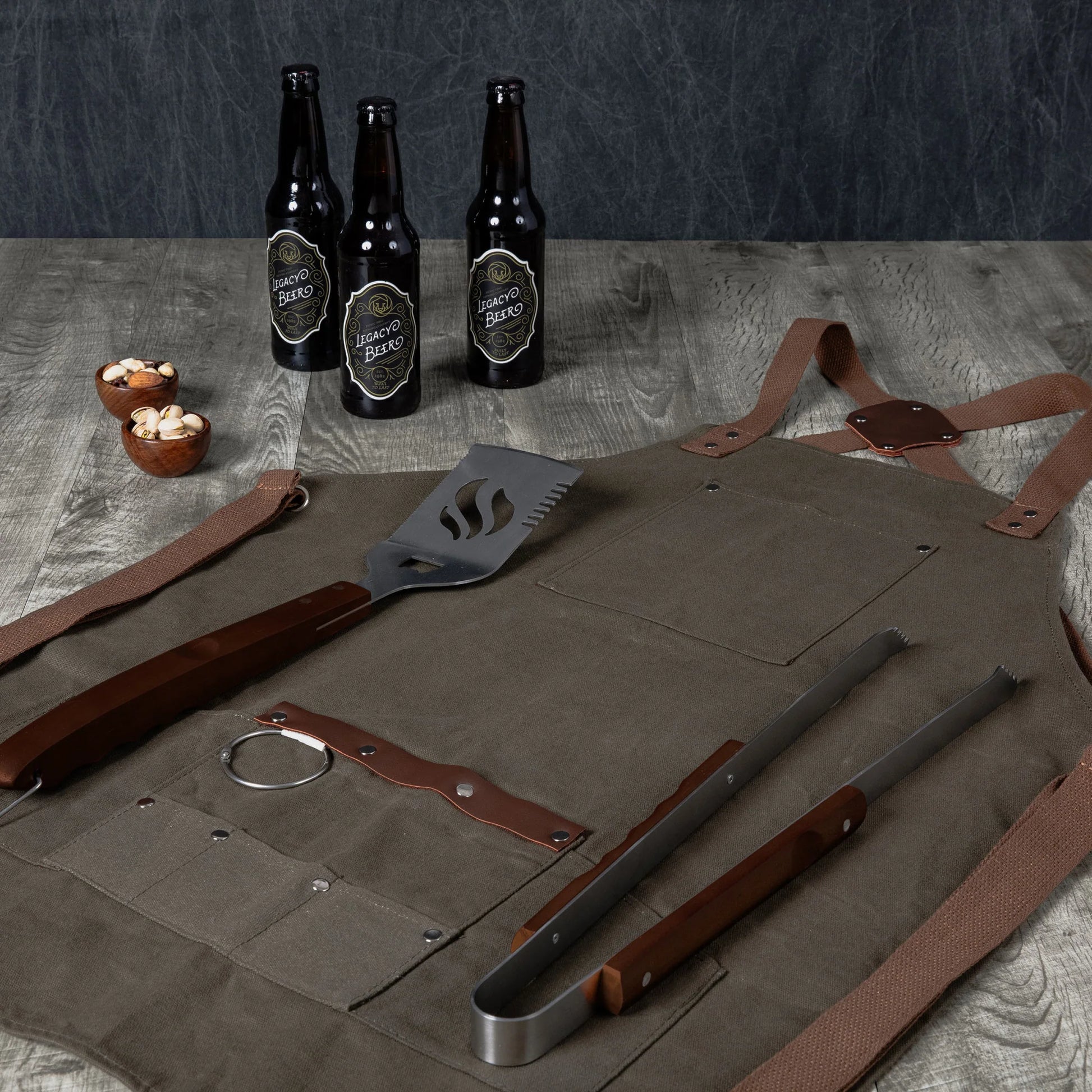 BBQ Apron with Tools & Bottle Opener image 2