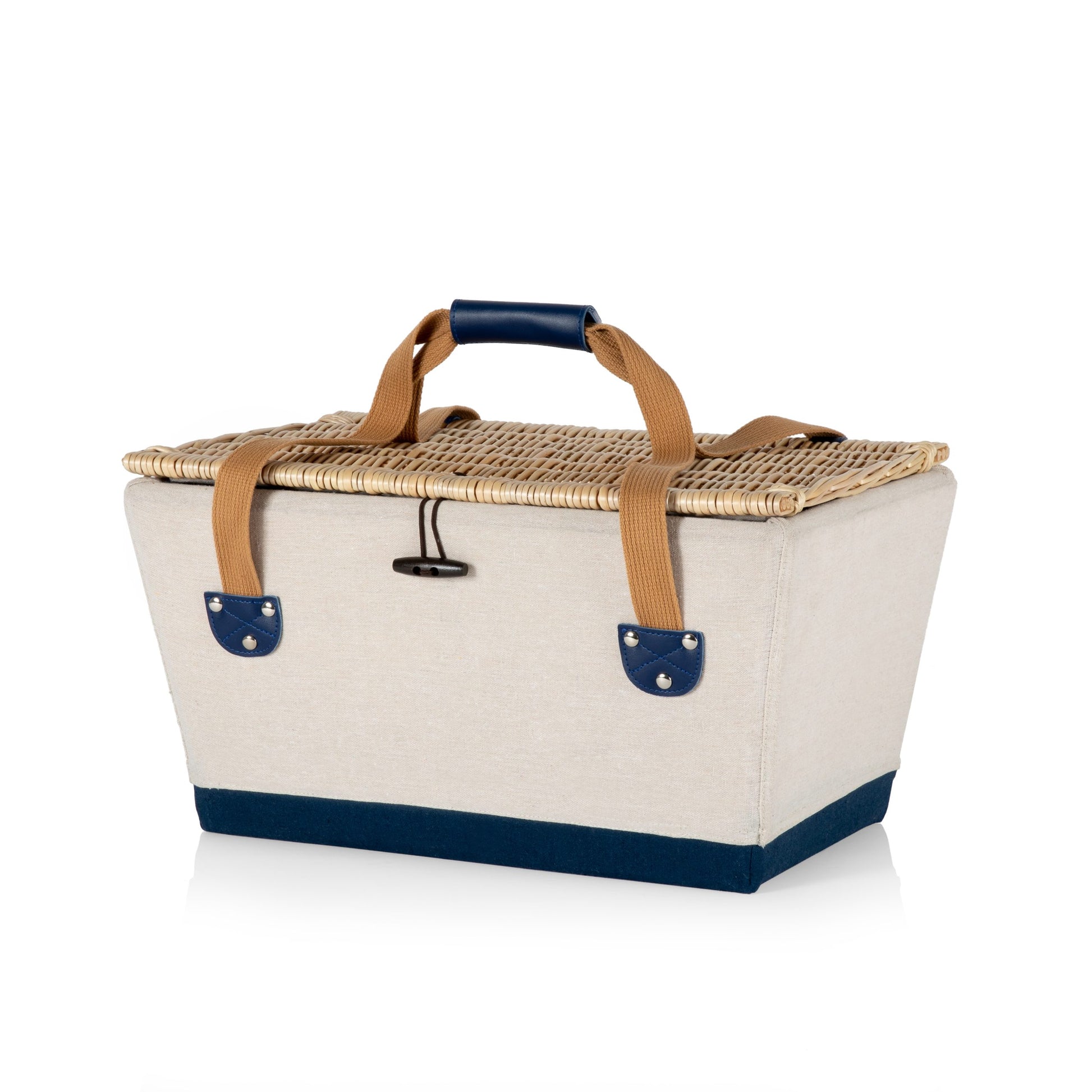 Boardwalk Picnic Basket for 4, (Beige) image 2