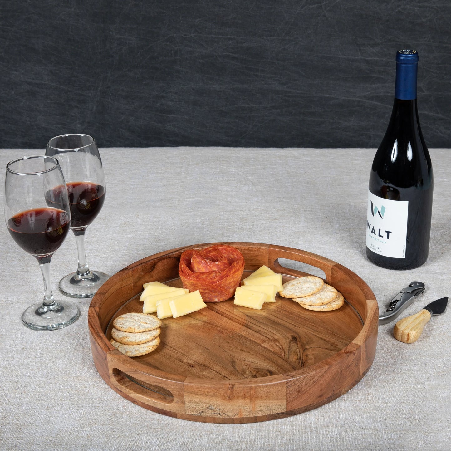 Barista Serving Tray With Glass Insert image 0