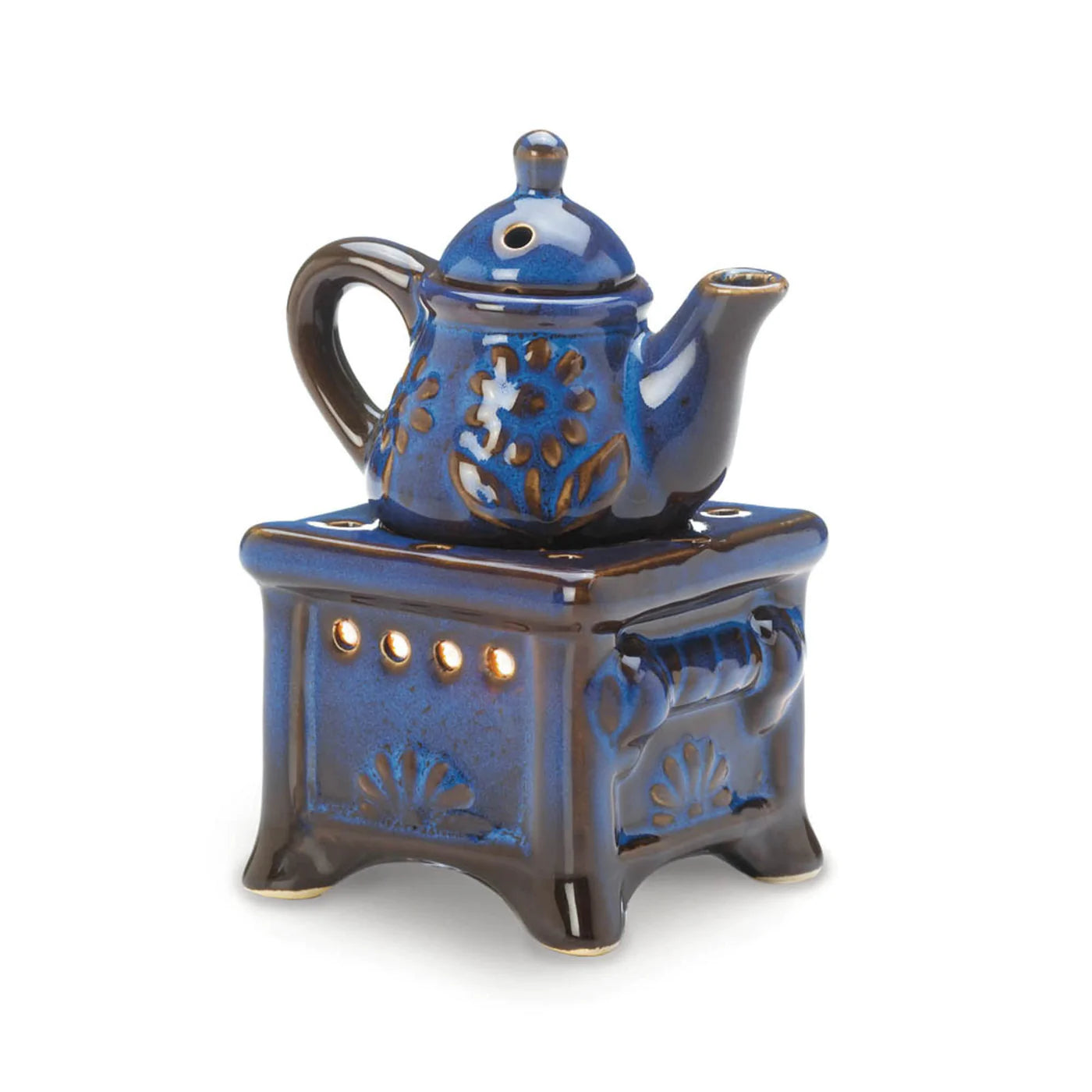 Blue Teapot Stove Oil Warmer image 2