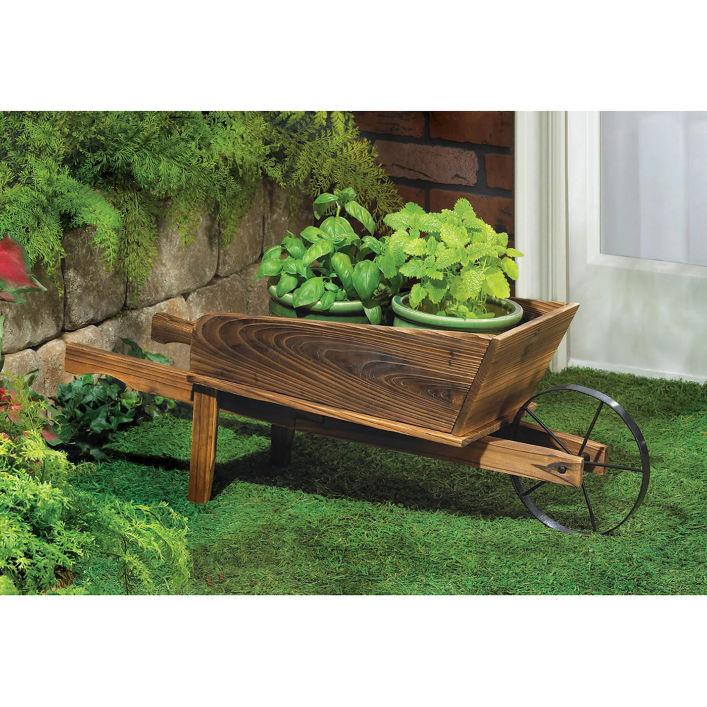 Country Flower Cart Planter image 2