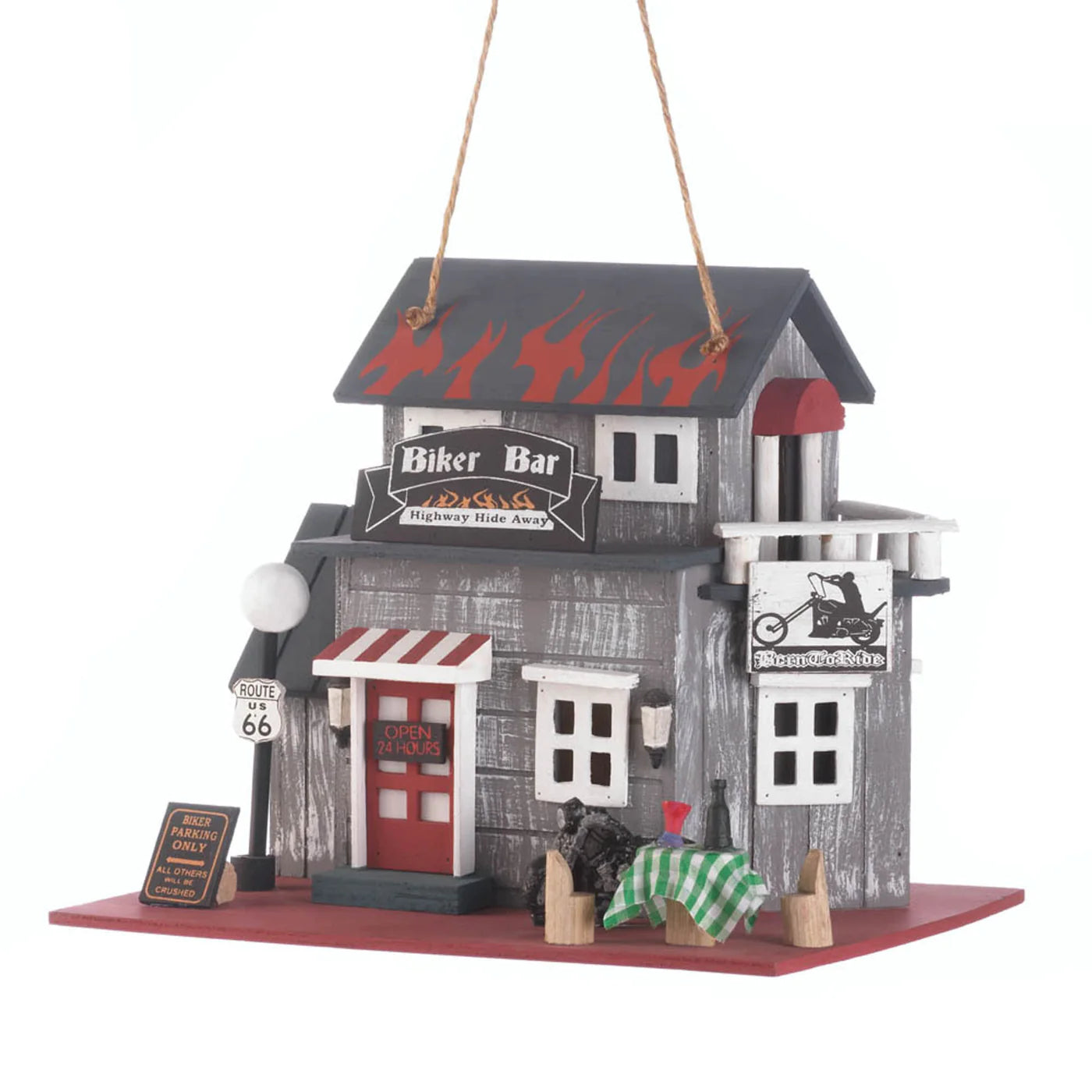 Route 66 Biker Bar Birdhouse image 1