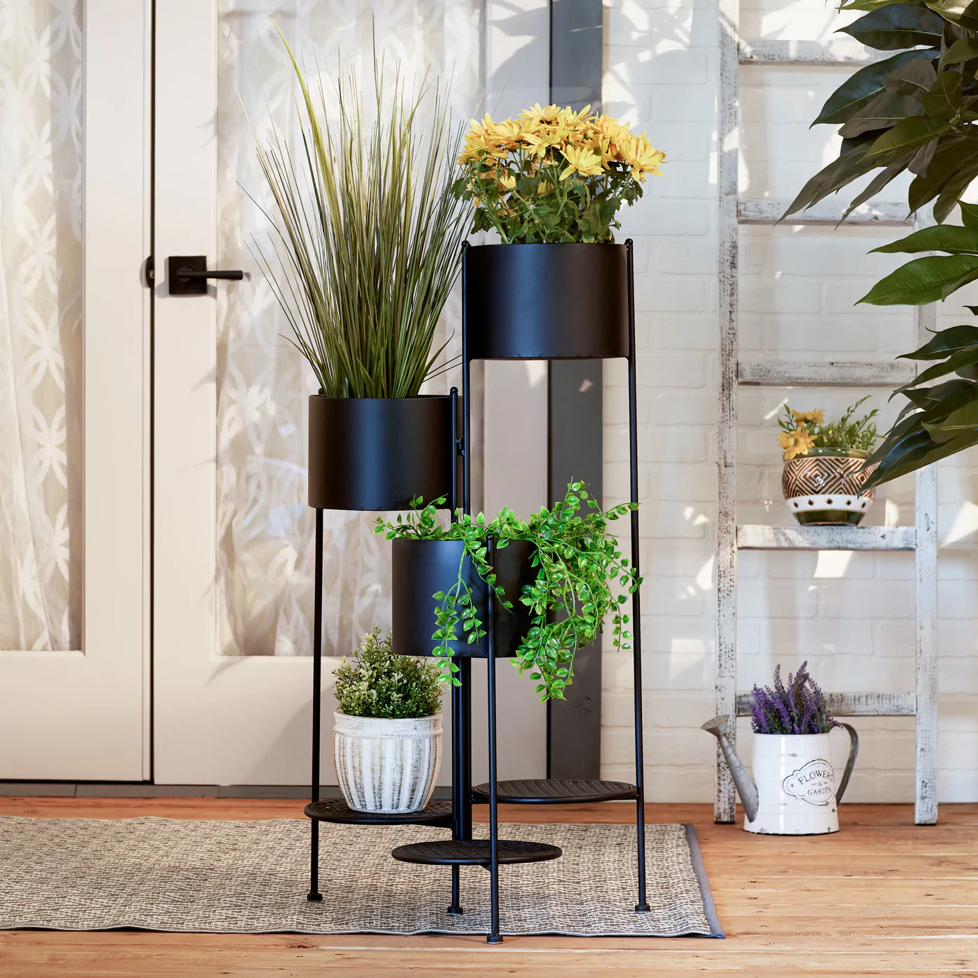 3-Tier Barrel Bucket Plant Stand image 3