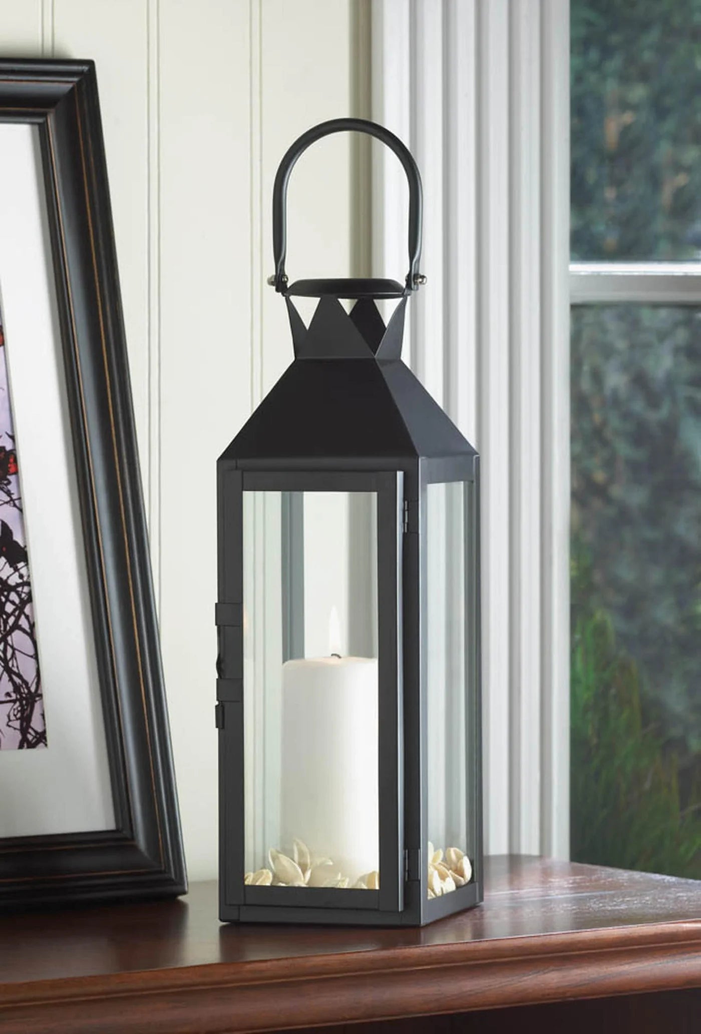 Black Manhattan Candle Lantern image 2