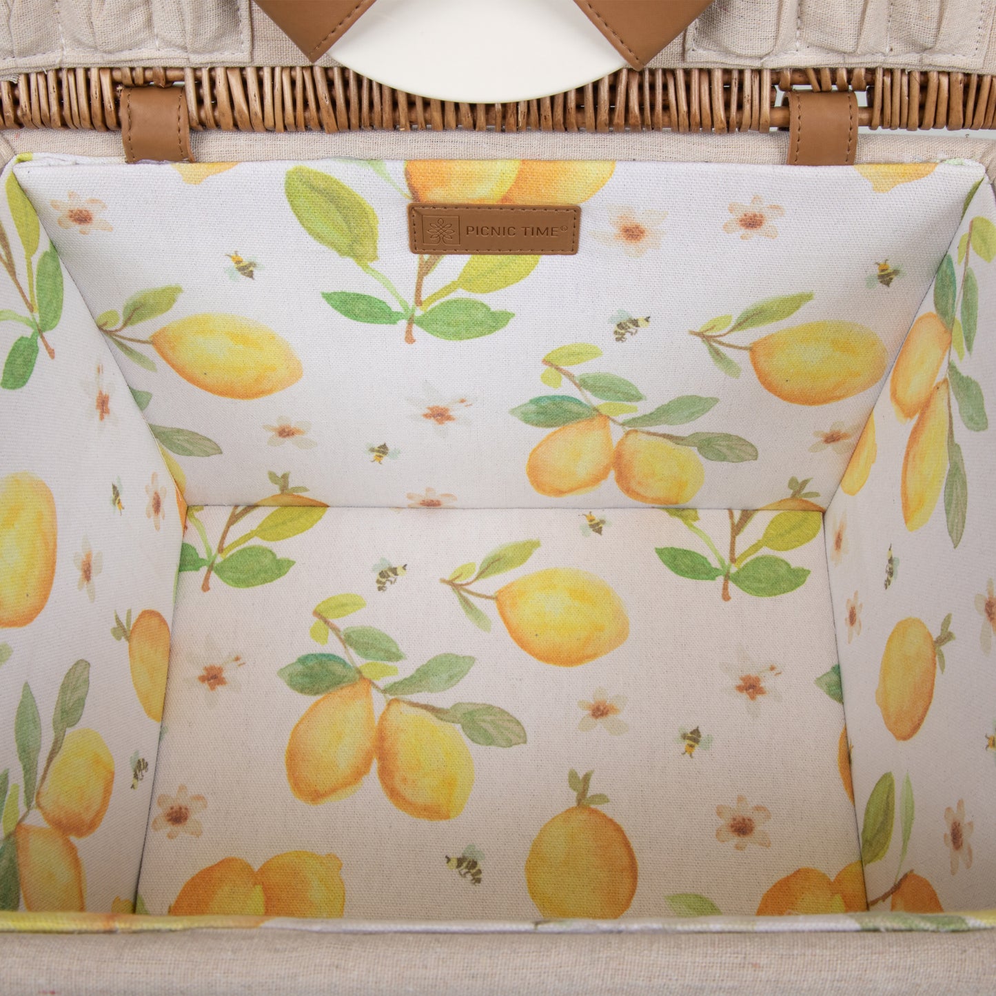 Lemongrove Picnic Basket for 2 - Bees & Lemons image 7