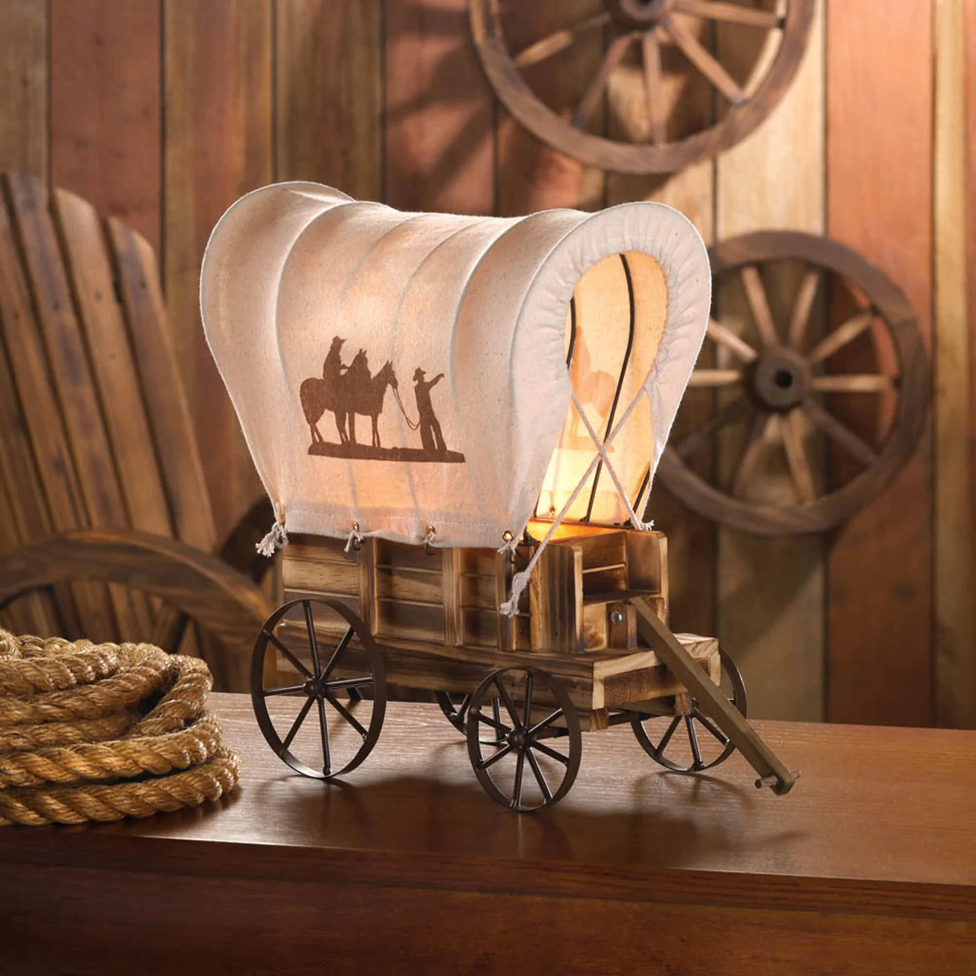 Western Wagon Table Lamp image 2