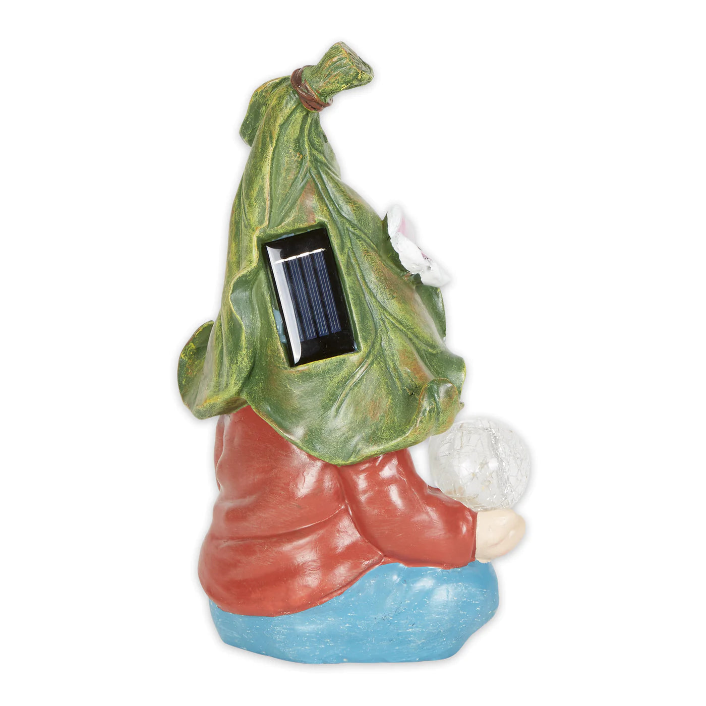 Gnome Meditating Solar Statue image 2