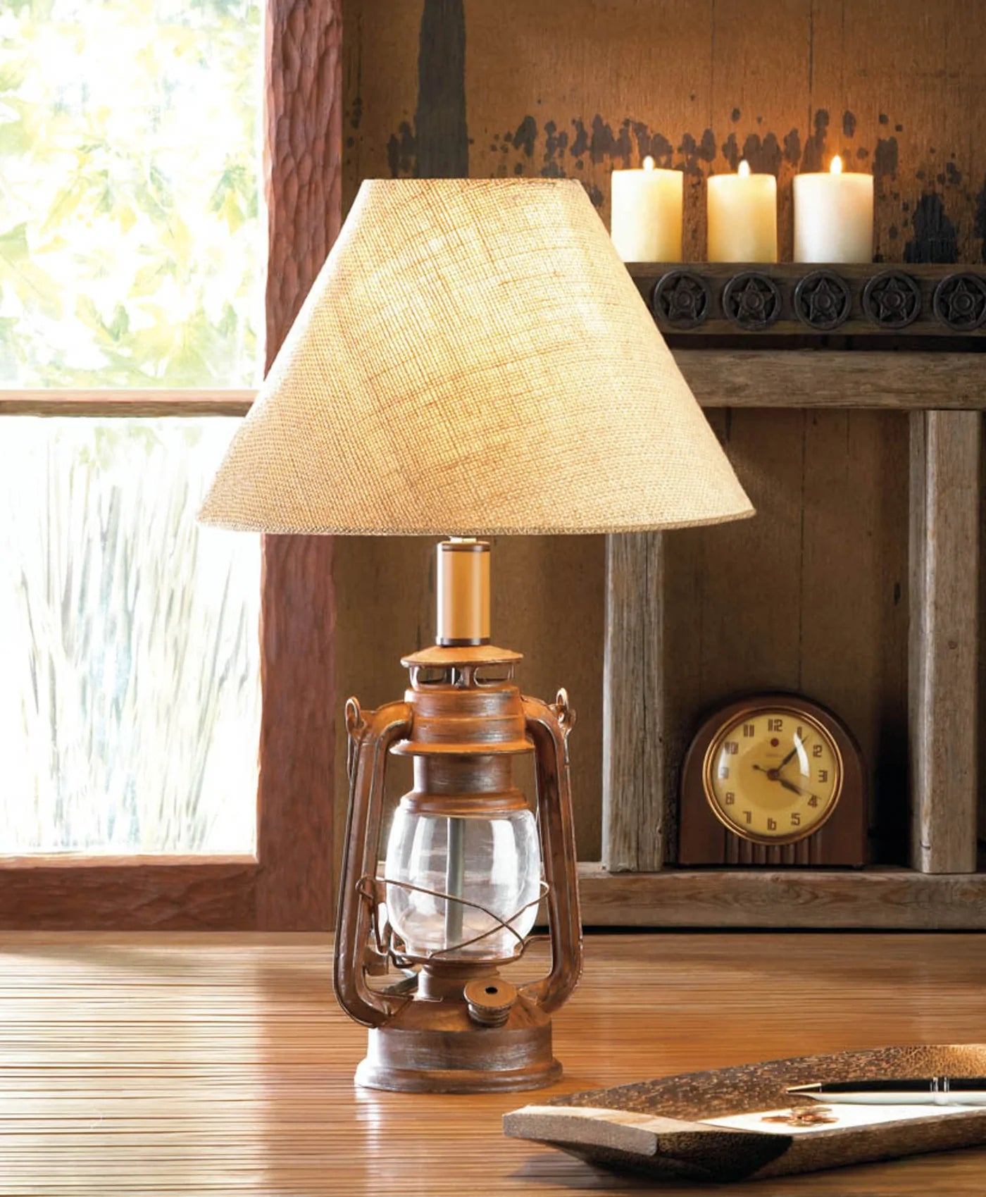 Vintage Camping Lantern Table Lamp image 2