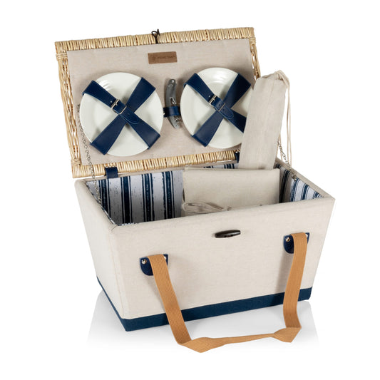 Boardwalk Picnic Basket for 4, (Beige) image 0