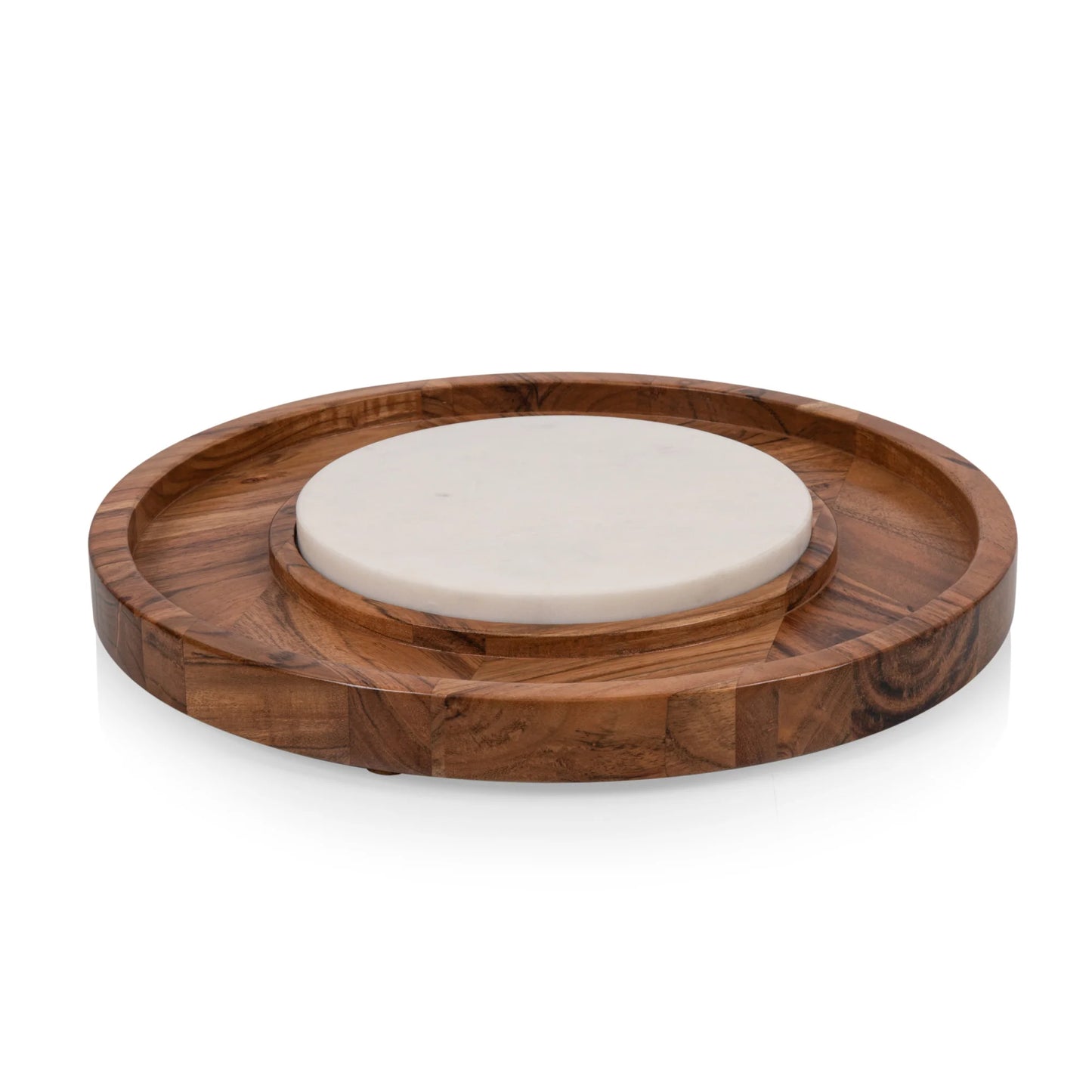 Isla Serving Platter With Marble Cheeseboard Insert image 0