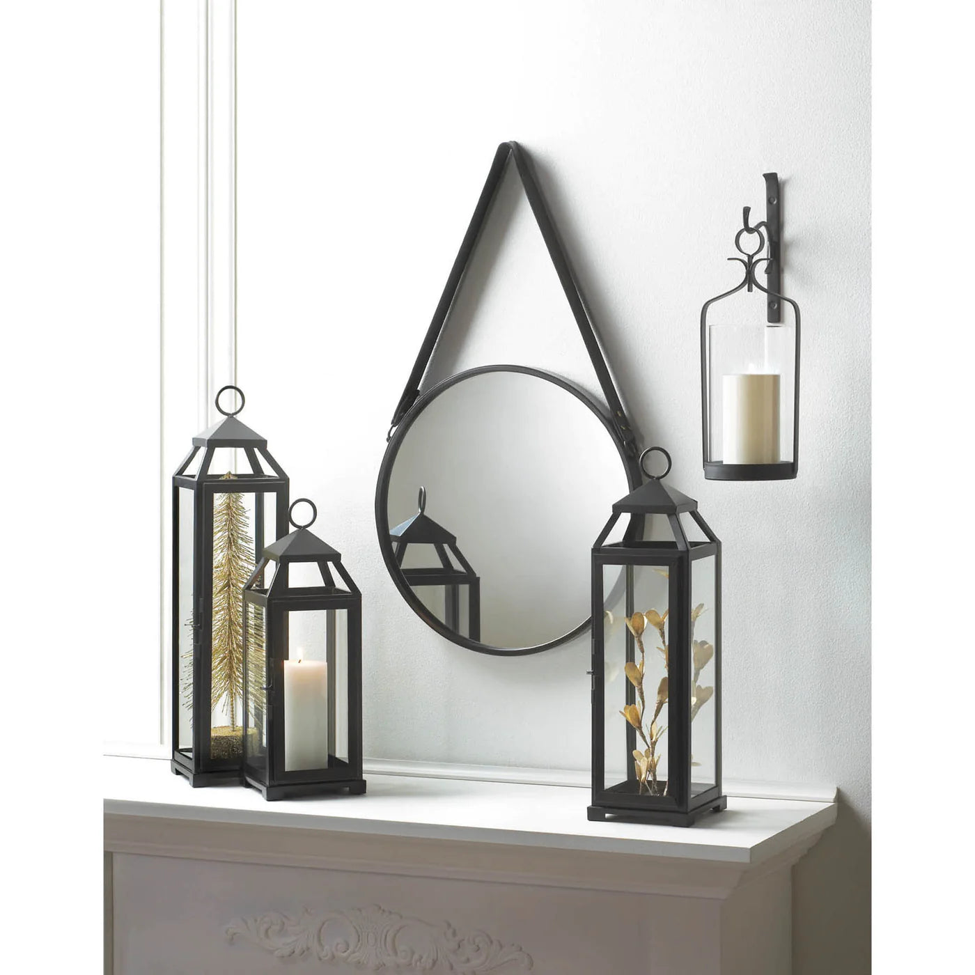 Hanging Hurricane Glass Wall Sconce image 4