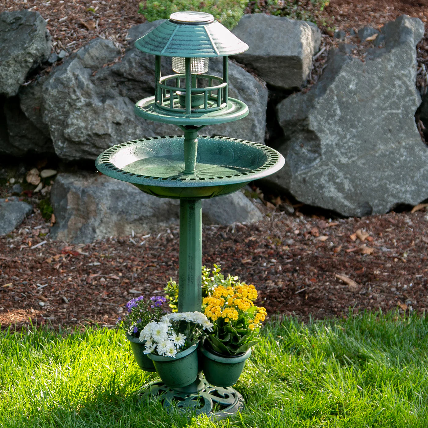 Verdigris Garden Centerpiece