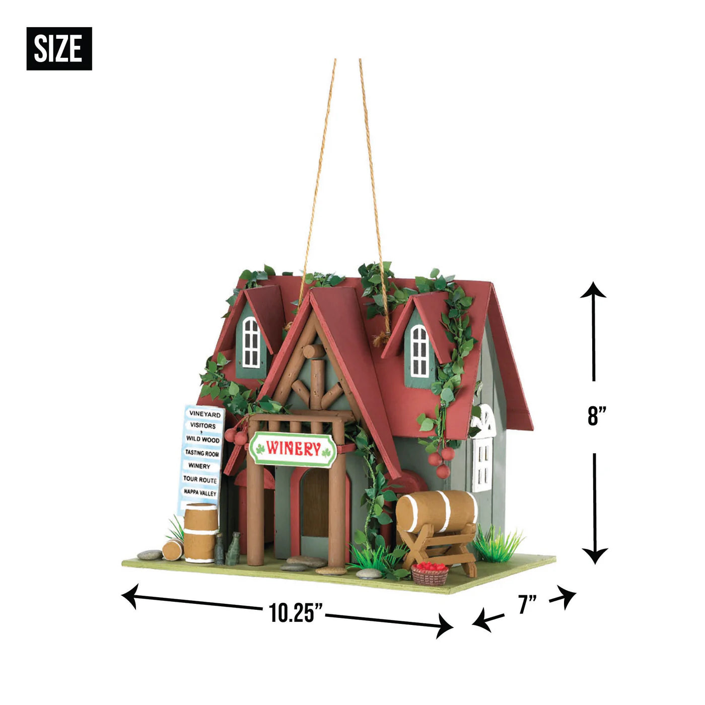 COTTAGE WINERY BIRDHOUSE