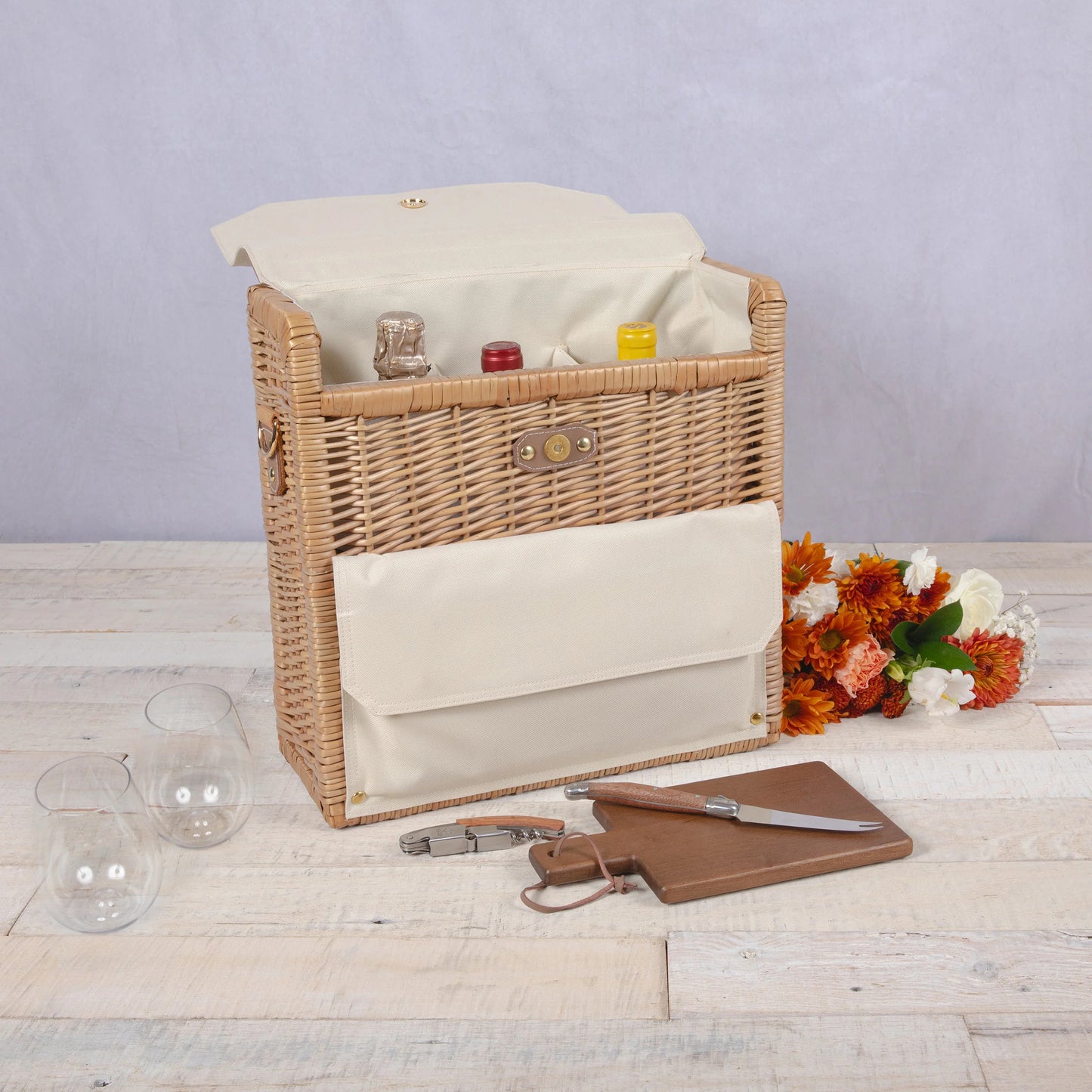 Corsica Grande Wine & Cheese Basket Backpack image 2