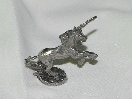 Rearing Sire Unicorn Pewter Figurine - Lead Free image 2