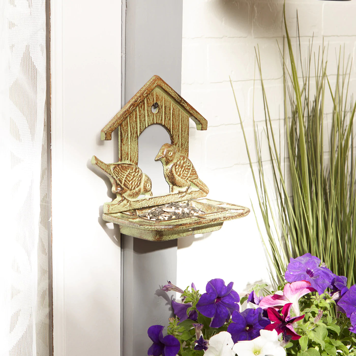 Wall Mounted Cast Iron Bird Feeder image 5