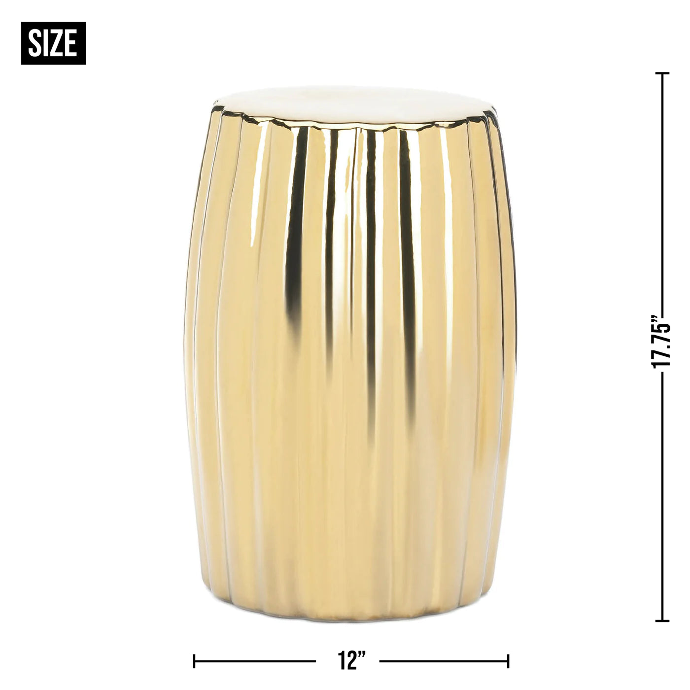 Gold Decorative Stool image 2