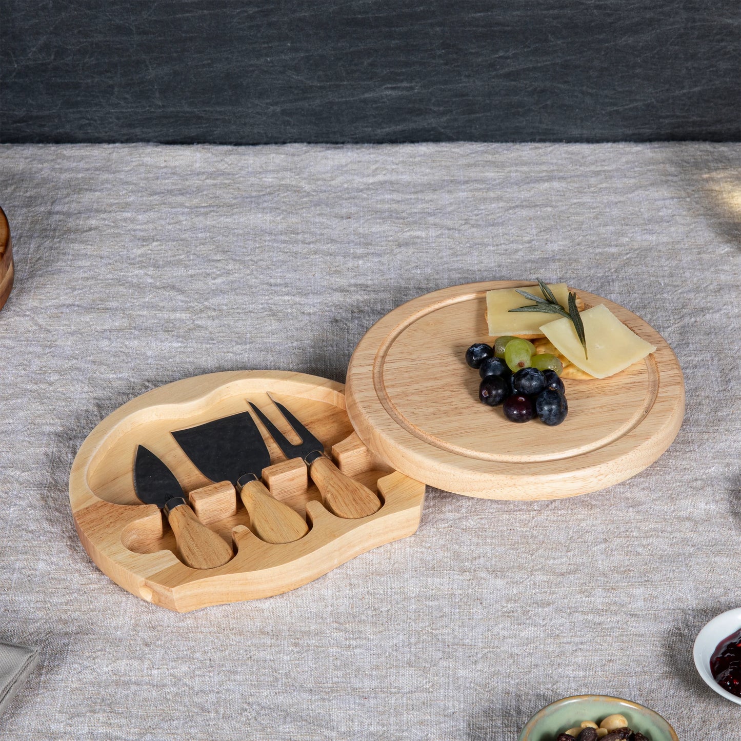Brie Cheese Board and Knife Set image 0