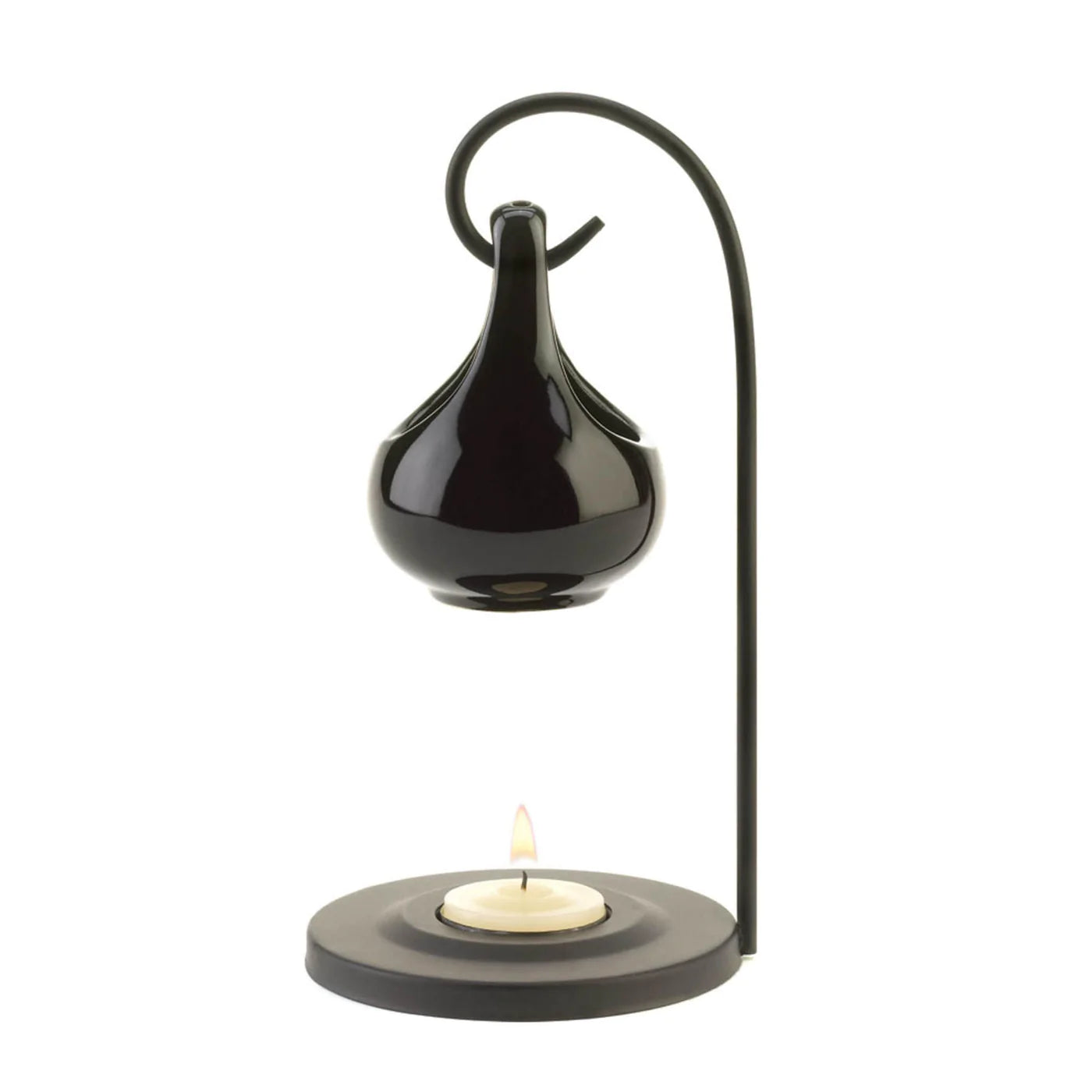Black Tear Drop Oil Warmer image 0