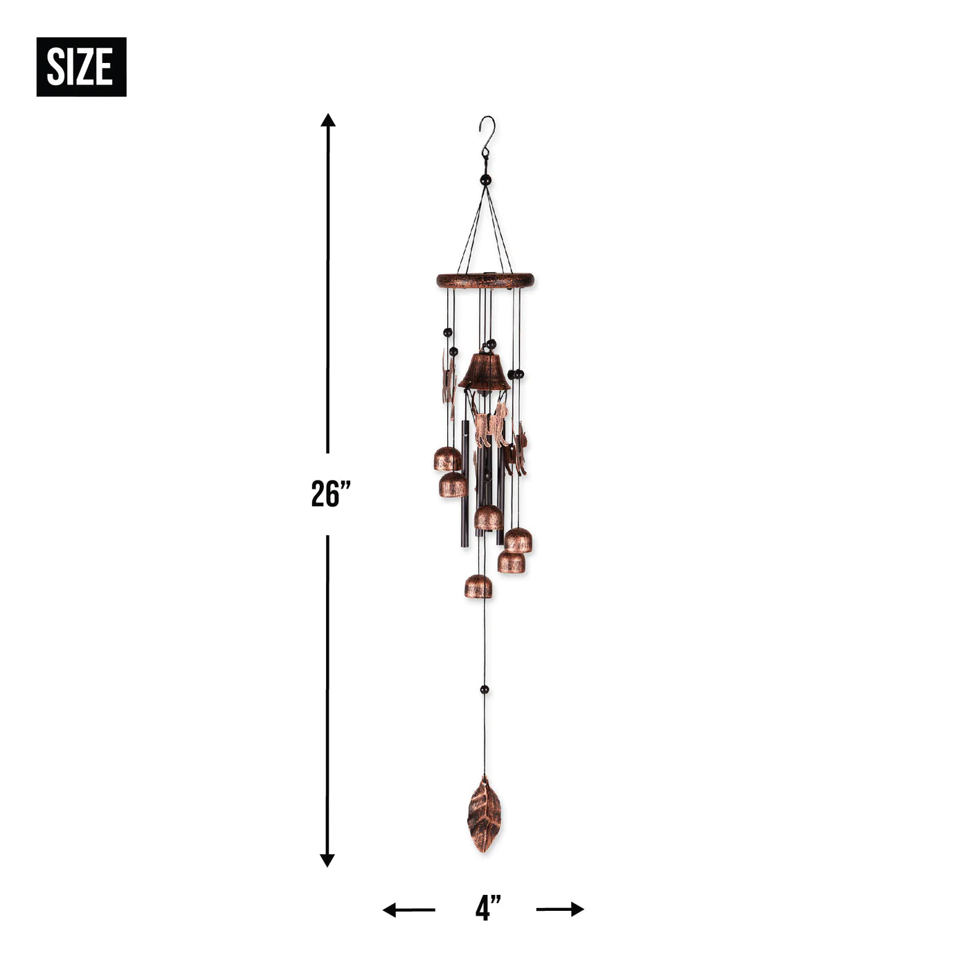 26 Bronze Cats Wind Chimes image 2