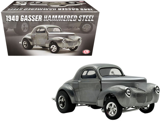 1940 Gasser "Hammered Steel" Raw Metal Limited Edition to 306 pieces Worldwide 1/18 Diecast Model Car by ACME