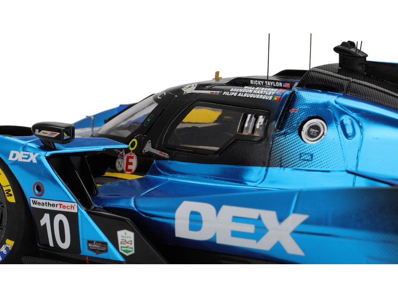 Cadillac V-Series.R #10 Filipe Albuquerque - Brendon Hartley - Will Stevens - Ricky Taylor "Cadillac Wayne Taylor Racing" IMSA "24 Hours of Daytona" (2025) 1/18 Model Car by Top Speed
