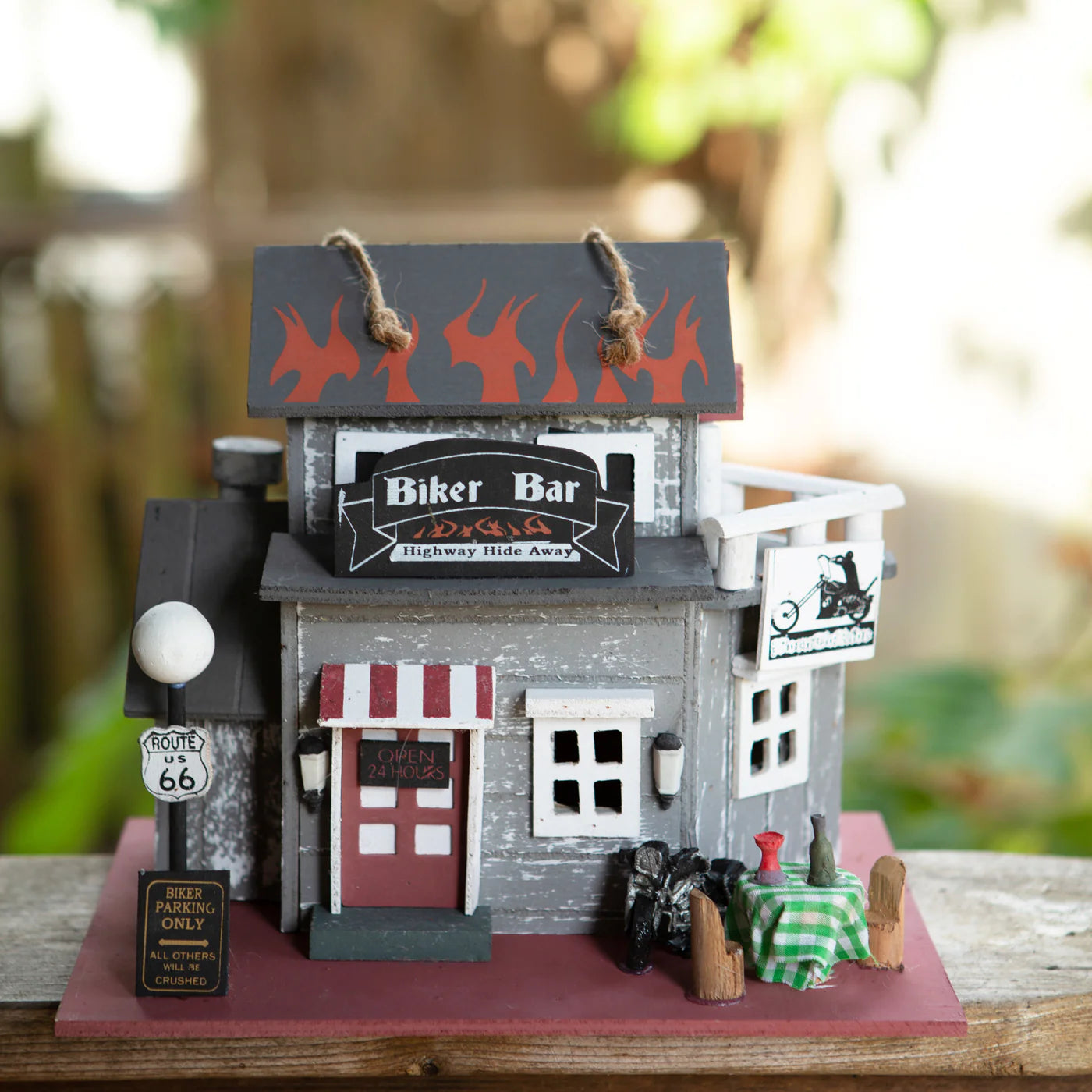 Route 66 Biker Bar Birdhouse image 3