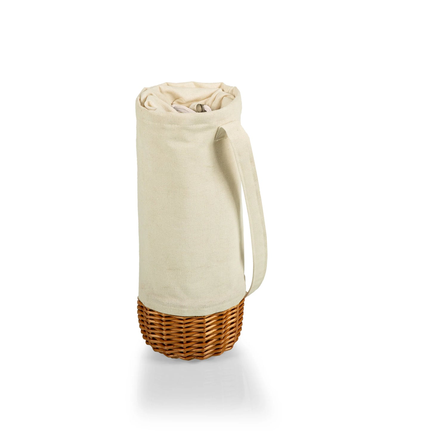 Malbec Insulated Canvas and Willow Wine Bottle Basket image 2