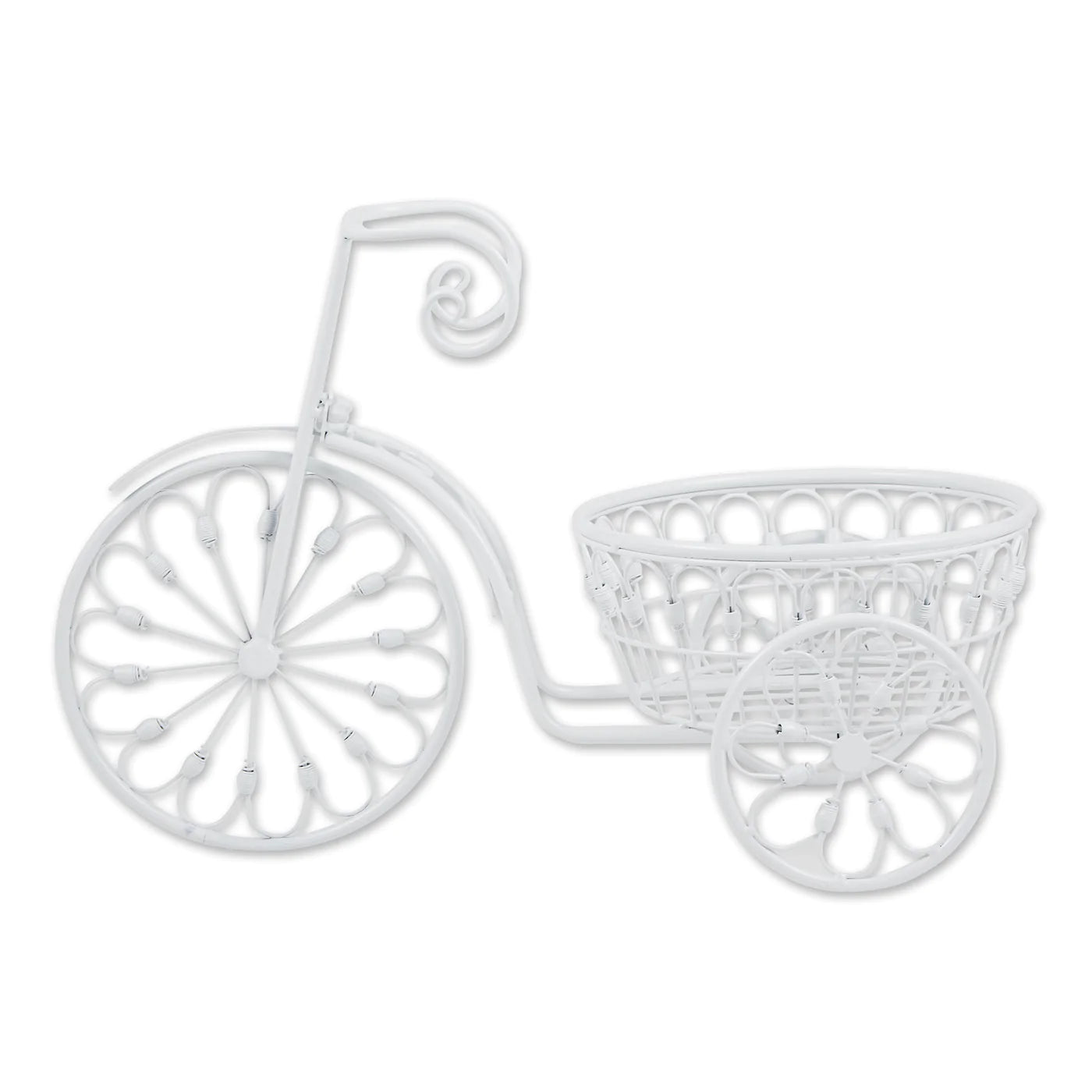 White Bicycle Planter image 2