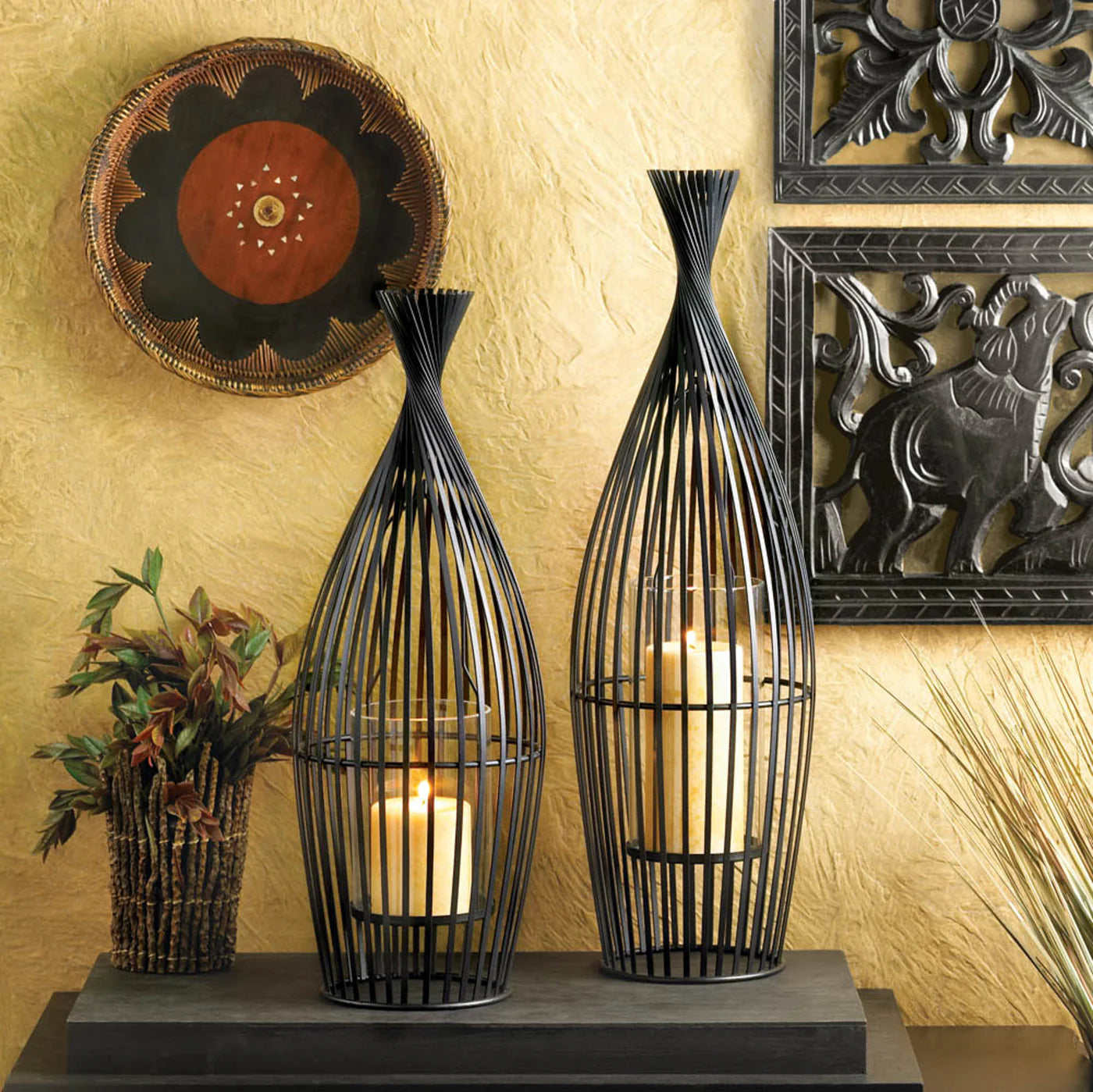 Large Wire Vase Candleholder image 3