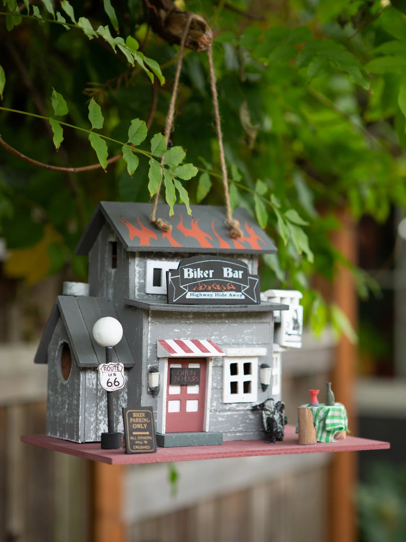 Route 66 Biker Bar Birdhouse image 5